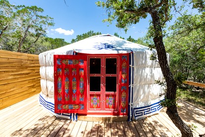 Secluded Romantic Yurt with Amazing Views in Dripping Springs, Texas - Dripping Springs, Texas - glamping.directory