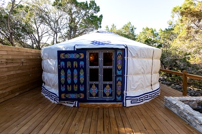Secluded Romantic Yurt with Amazing Views in Dripping Springs, Texas - Dripping Springs, Texas - glamping.directory