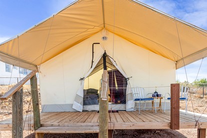 Off-Grid Tented Cabin, Perfect for a Getaway in the Best Vacation Spot for Couples, Brisbee, Arizona - glamping.directory