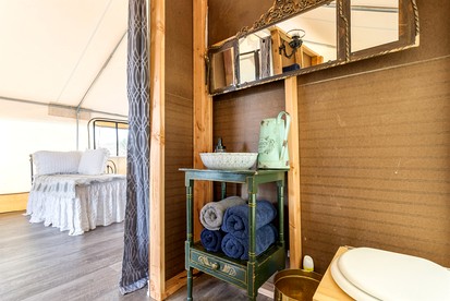 Off-Grid Tented Cabin, Perfect for a Getaway in the Best Vacation Spot for Couples, Brisbee, Arizona - Tombstone, Arizona - glamping.directory