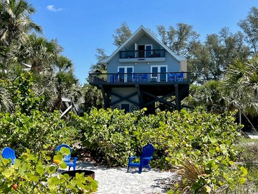 Family-Friendly Beach House with Dock & Kayaks on Secluded Little Gasparilla Island near Boca Grande, Florida - Placida, Florida - glamping.directory
