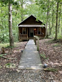 Rustic Cabin on 28-Acre Property in the Foothills of the Blue Ridge Mountains - glamping.directory