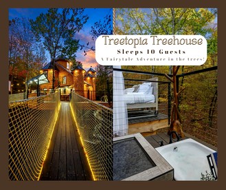 Gorgeous Tree House with Hot-tub in Broken Bow, Oklahoma - Broken Bow, Oklahoma - glamping.directory