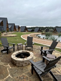 Charming Rancho-Style Cabin with Hot Tub & Sunset Views near Gruene in New Braunfels, Texas - New Braunfels, Texas - glamping.directory