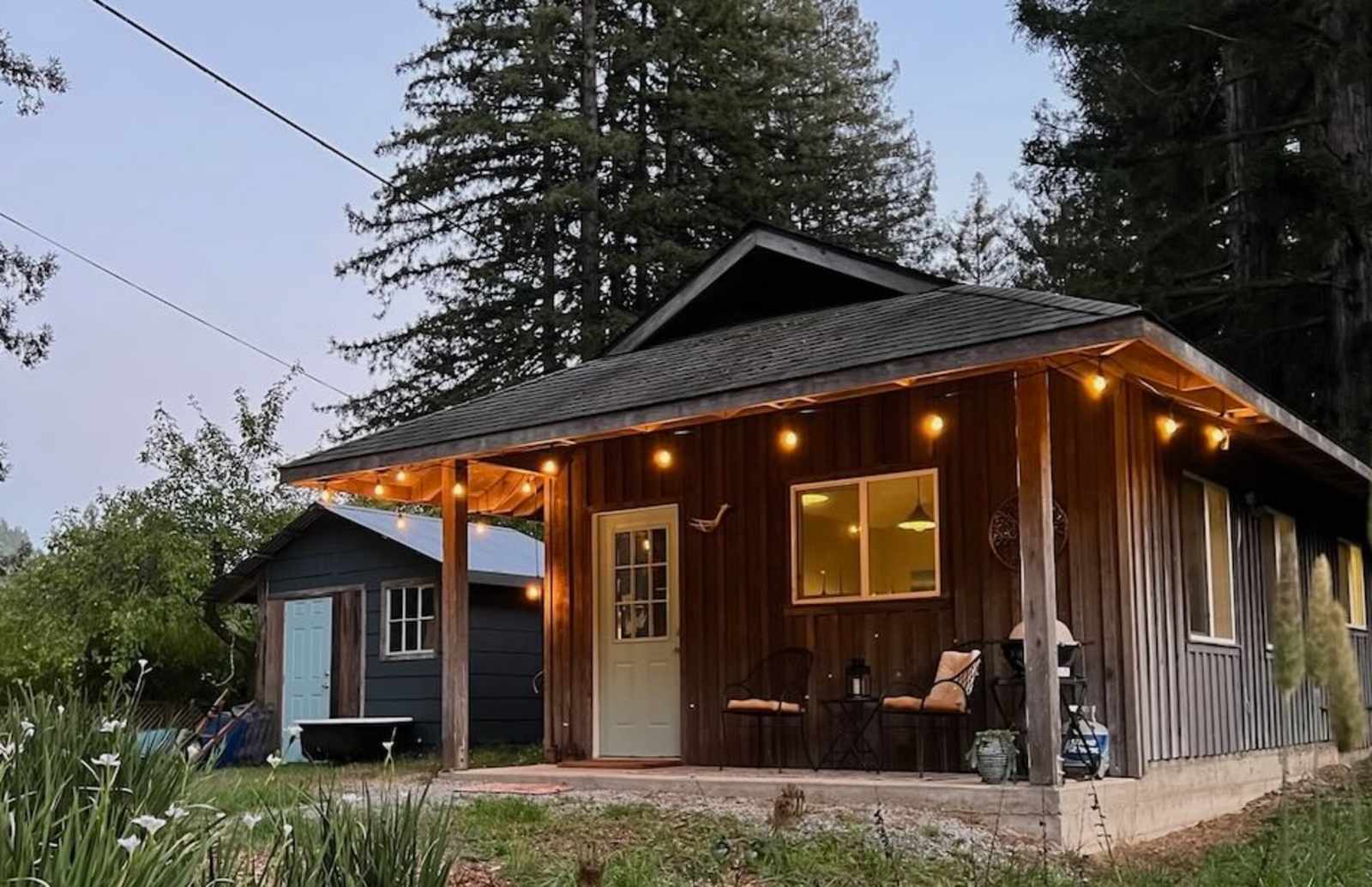 Cabins in W County Sonoma Redwoods - glamping.directory
