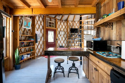 Spacious Yurt with Hot Tub for the Ideal Blue Ridge Parkway Getaway - Fancy Gap, Virginia - glamping.directory