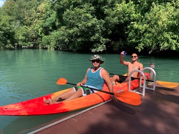 Cibolo's Family Oasis: Waterfront Tented Cabin Fully Loaded for Your Perfect Getaway - Cibolo, Texas - glamping.directory