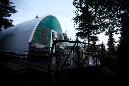 Rustic Tented Cabin Rental for a Fishing Getaway near Levelock, Alaska - glamping.directory