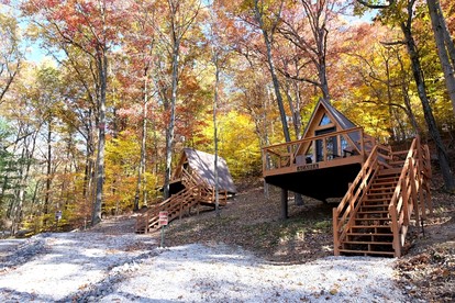 Two Person A-frame near Tappan Lake, Ideal to Reconnect with Nature in Ohio - Deersville, Ohio - glamping.directory
