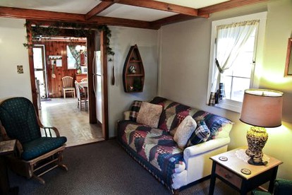 Fascinating Cabin with Foosball and Air Hockey Table in Carp Lake, Michigan - Carp Lake, Michigan - glamping.directory