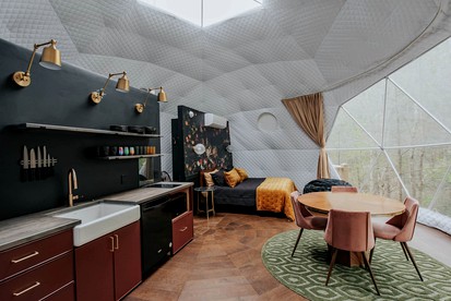 Designer Dome with Unmatched Scenery: Romantic Getaway near Falls in Cherry Log, Georgia - Cherry Log, Georgia - glamping.directory