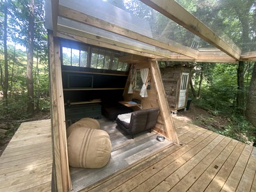Off-Grid Experience in Cozy Mini A-Frame in Picturesque Tennessee - glamping.directory