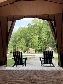 Safari Tent Glamping in Grayson Kentucky with Biking Trails Access - Grayson, Kentucky - glamping.directory