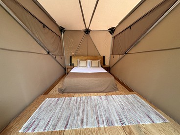 Safari Tent Glamping in Grayson Kentucky with Biking Trails Access - Grayson, Kentucky - glamping.directory