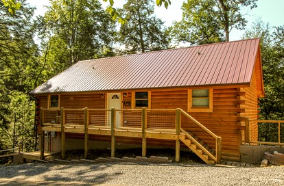 Great Smoky Mountain Glamping Getaway in this Lovely Cabin Rental with Hot Tub in Gatlinburg - glamping.directory