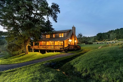 Cozy Dog-Friendly Retreat with Deck, Fire Pit & Starry Nights in Bloomville, New York - glamping.directory