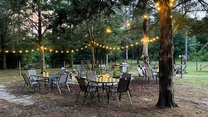 Secluded Glamping Site in Eustis, Florida, with Hot Tub, Fire-Pit and Forest Views - Eustis, Florida - glamping.directory