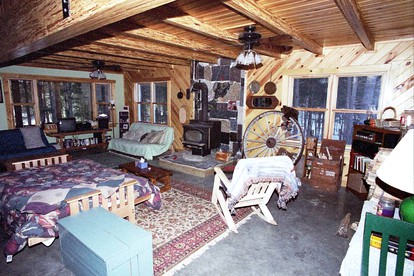 Rustic Vacation Rental with a Boat Dock on Sebec Lake in Bowerbank, Maine - Bowerbank, Maine - glamping.directory