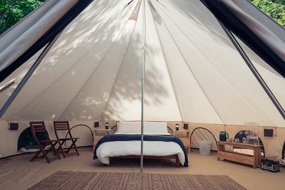 Cute Bell Tent in Carson for Columbia Gorge Glamping in Washington - Carson, Washington - glamping.directory