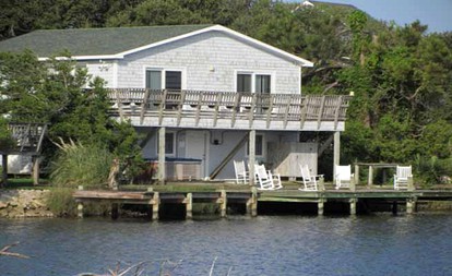 Waterfront Vacation Rental with a Hot Tub in Hatteras, North Carolina - glamping.directory