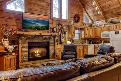 Rustic Cabin with Jacuzzi and Pool Table in Pigeon Forge, Tennessee - Pigeon Forge, Tennessee - glamping.directory