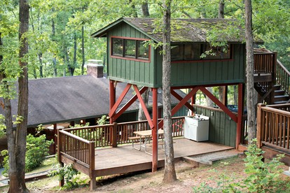 Treetop Cabin for the Ultimate Getaway near Lake Lure in Bostic, North Carolina - glamping.directory