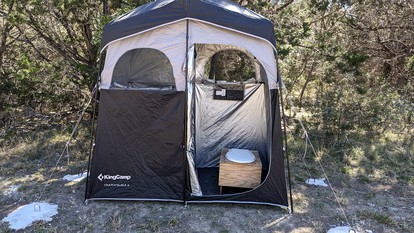 Romantic Glamping Getaways in Texas Hill Country in this Cute Safari Tent Rental - Bandera, Texas - glamping.directory