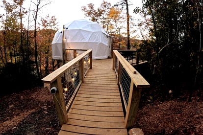 Luxury Wellness Dome with Private Sauna, Hot Tub & Cold Plunge Near Pisgah National Forest | Balsam Grove, North Carolina - Balsam Grove, North Carolina - glamping.directory