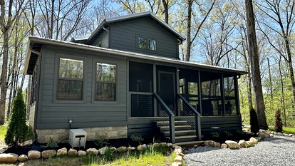 Relaxing Cabin Nestled Amidst Trees and Fire Pit Provided in Monteagle, Tennessee - glamping.directory