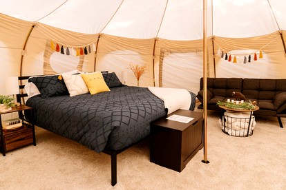 Roomy Family Bell Tent in Island Park, Idaho and near Harriman State Park - Island Park, Idaho - glamping.directory