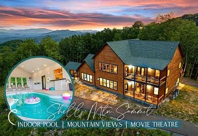 Scenic Smoky Mountain Retreat with Heated Indoor Pool & Game Room near Pigeon Forge, Sevierville TN - Sevierville, Tennessee - glamping.directory