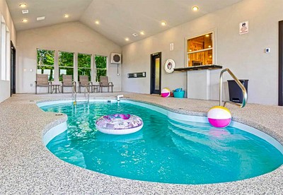 Scenic Smoky Mountain Retreat with Heated Indoor Pool & Game Room near Pigeon Forge, Sevierville TN - Sevierville, Tennessee - glamping.directory