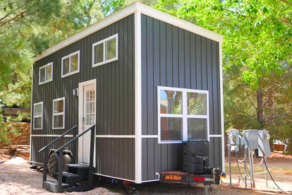 Modern Tiny House with Wi-Fi and Air Conditioning near St. George, Utah - glamping.directory