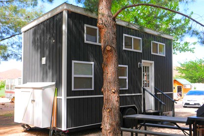 Modern Tiny House with Wi-Fi and Air Conditioning near St. George, Utah - Leeds, Utah - glamping.directory