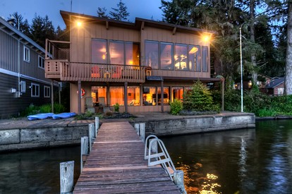 Breathtaking Beach House with Fireplace and Gorgeous Sights in Otis, Oregon - glamping.directory