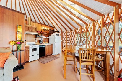 Lookout Mountain Yurt Rental for a Glamping Nature Escape - glamping.directory