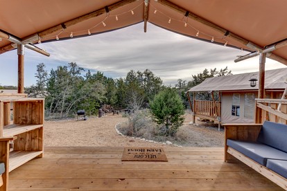 Idyllic Tented Cabin Incredible for Adventure Lovers in Texas - Johnson City, Texas - glamping.directory