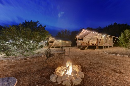 Idyllic Tented Cabin Incredible for Adventure Lovers in Texas - Johnson City, Texas - glamping.directory