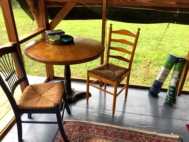 Bright and Airy Tented Cabin Rental on a Working Farm near Manchester, Vermont - Wells, Vermont - glamping.directory