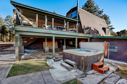 Large and Unique Cabin with a Private Hot Tub and Fire Pit with View of Mt. Eldon - Flagstaff, Arizona - glamping.directory