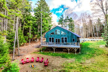 Pet-Friendly Cabin with Deck and Serene Lake Views in Maine - Greenville, Maine - glamping.directory