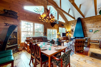 Pet-Friendly Cabin with Deck and Serene Lake Views in Maine - Greenville, Maine - glamping.directory