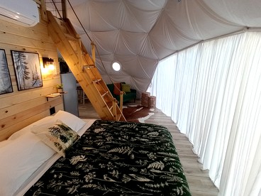 Beautiful Dome Surrounded by Trees for a Peaceful Glamping Getaway near Mellen, Wisconsin - Mellen, Wisconsin - glamping.directory