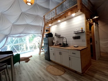Beautiful Dome Surrounded by Trees for a Peaceful Glamping Getaway near Mellen, Wisconsin - Mellen, Wisconsin - glamping.directory