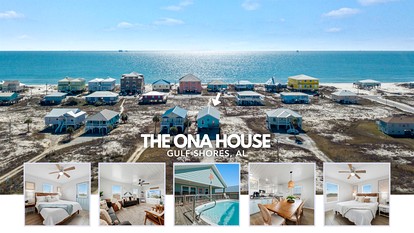 Beach Front Cottage with Private Heated Pool in Alabama - glamping.directory