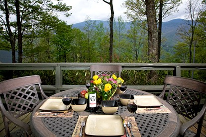 Deluxe A-Frame Chalet in Front of Waterfall in Blue Ridge Mountains, North Carolina - Burnsville, North Carolina - glamping.directory
