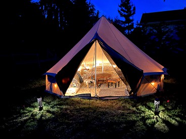 Cozy Bell Tent Rental for an Adventurous Weekend Getaway near Seattle - glamping.directory