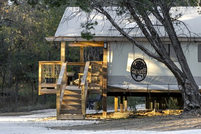 Off-Grid Tented Cabin with Fire Pit in Valley Mills, Texas - Valley Mills, Texas - glamping.directory