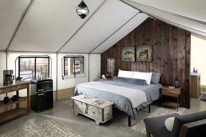 Off-Grid Tented Cabin with Fire Pit in Valley Mills, Texas - Valley Mills, Texas - glamping.directory