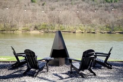 Riverfront, Modern A-Frame on the Allegheny River, Perfect for a Romantic Weekend to Unwind - Parker, Pennsylvania - glamping.directory